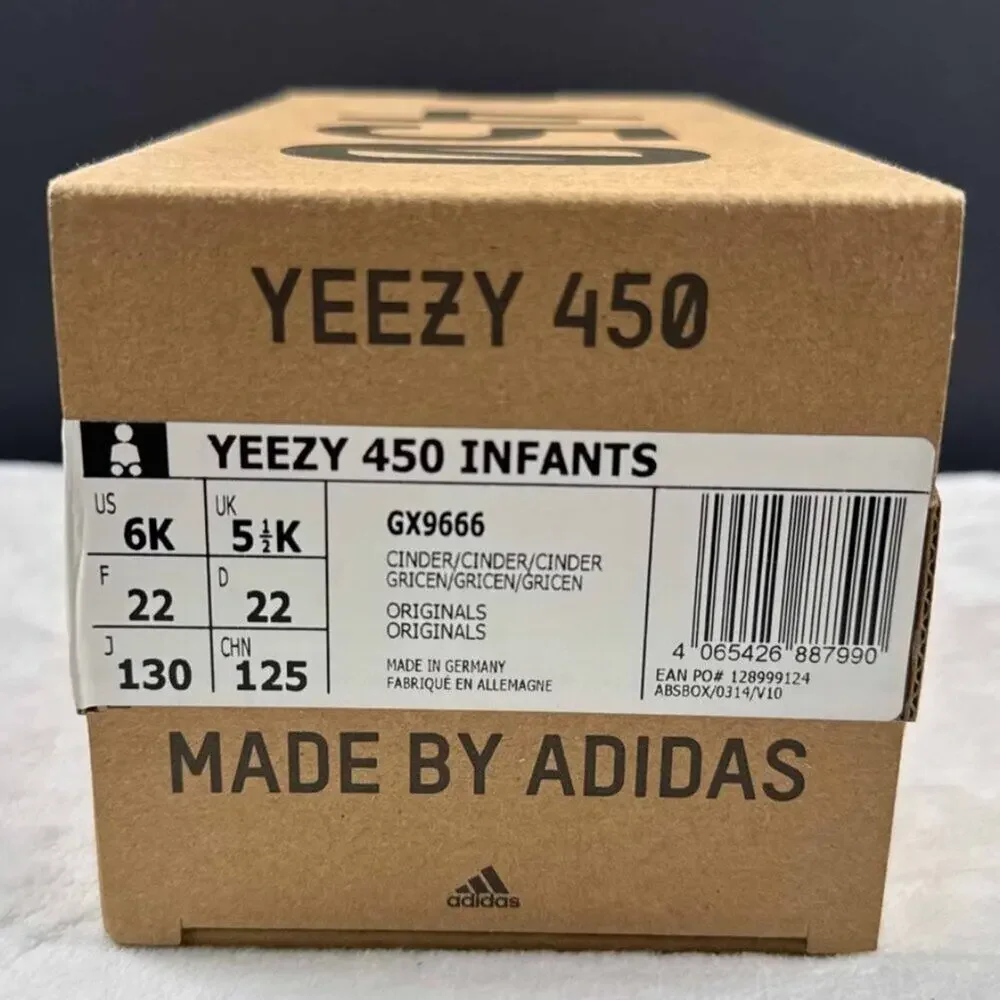 🧸 Yeezy 450 'Cinder' Infants | Size 6K | New with Tags